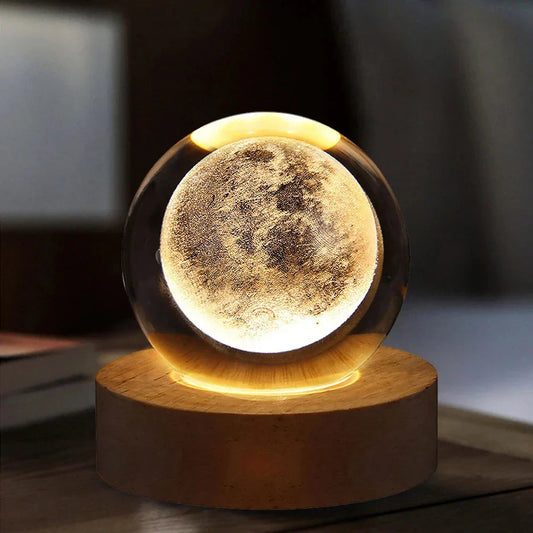 Premium Quality Crystal Moon/saturn Lamp